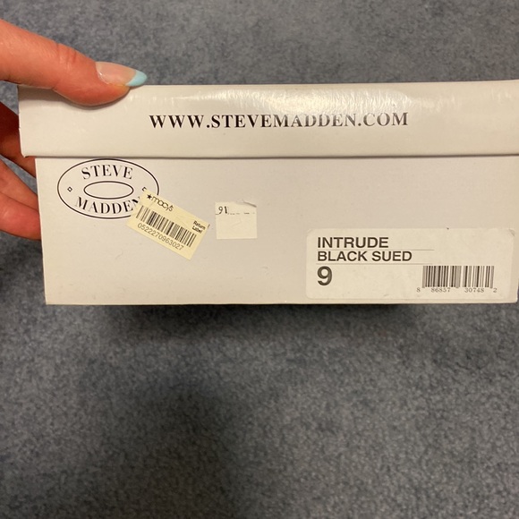 Steve Madden black suede heels size 9 - Picture 4 of 4